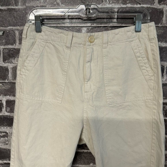The Great cropped pants cream frayed hem - Picture 2 of 10
